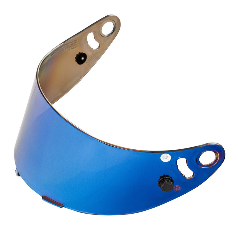 OMP IRIDIUM BLUE VISOR FOR GP8 EVO HELMETS